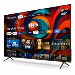 Load image into Gallery viewer, Videocon 100-Inch QLED 4K UHD Google Smart TV – Quantum Dot Colour, Dolby Audio, Google Voice Remote, Chromecast, Bluetooth, Edgeless Display, Black (E100QLGT1100) - Teq Souq