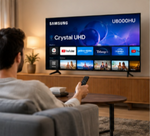 Load image into Gallery viewer, Samsung 43-Inch U8000H Crystal UHD 4K Vision AI Smart LED TV (2026) – Crystal Processor 4K, PurColor, HDR10+, Tizen OS, MetalStream Design, Black - Teq Souq