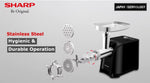 Load image into Gallery viewer, SHARP 2200W 3 Disc Meat Mincer/Grinder/Sausage/Kebab Maker EG-PL41-K3 - Teq Souq