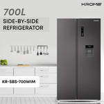 Load image into Gallery viewer, Krome 600L Side by Side Refrigerator with Water Dispenser KR-SBS600WM - Teq Souq