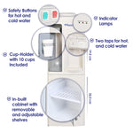 Load image into Gallery viewer, Super General 2 Tap Top Load Water Dispenser with Cabinet SGL1171 - Teq Souq