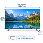 Load image into Gallery viewer, Samsung 65-Inch U8000F Crystal UHD 4K Smart LED TV (2025) – Crystal Processor 4K, MetalStream Design, One UI Tizen, HDR, Black (UA65U8000FUXZN) - Teq Souq