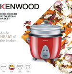 Load image into Gallery viewer, KENWOOD 1.8L Rice Cooker with Food Steamer Basket RCM44.000RD