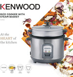 Load image into Gallery viewer, KENWOOD 1.8L Rice Cooker with Food Steamer Basket RCM45.000SS