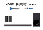 Load image into Gallery viewer, SONY 400W 5.1Ch Real Surround Soundbar with Dolby Digital Bluetooth Connectivity HT-S20R