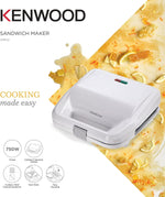 Load image into Gallery viewer, KENWOOD 2-in-1 Sandwich Maker & Grill SMP02.000WH