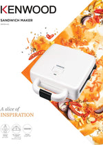 Load image into Gallery viewer, KENWOOD 4 Slots 2-in-1 Sandwich Maker & Grill SMP94.A0WH