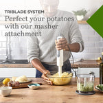 Load image into Gallery viewer, KENWOOD 800W Hand Blender Chopper, Beaker, Whisk, Puree/Masher, Stainless Steel Wand HDP406