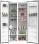 Load image into Gallery viewer, Krome 600L Side by Side Refrigerator with Water Dispenser KR-SBS600WM - Teq Souq