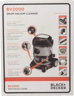 Load image into Gallery viewer, BLACK+DECKER 2000W 20L Drum Vacuum Cleaner BV2000-B5 - Teq Souq
