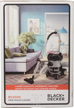 Load image into Gallery viewer, BLACK+DECKER 2000W 20L Drum Vacuum Cleaner BV2000-B5 - Teq Souq