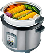 Load image into Gallery viewer, KENWOOD 1.8L Rice Cooker with Food Steamer Basket RCM45.000SS