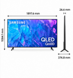 Load image into Gallery viewer, Samsung 85-Inch Q60D QLED 4K Smart TV – Quantum HDR, Tizen OS, Quantum Processor Lite 4K, Dual LED, AirSlim Design, Black (QA85Q60DAUXZN) - Teq Souq