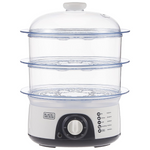 Load image into Gallery viewer, BLACK & DECKER 775W 3-Tier Food Steamer HS6000-B5