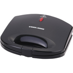 Load image into Gallery viewer, BLACK & DECKER 600W 2 Slice Sandwich Maker TS1000-B5