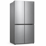 Load image into Gallery viewer, Hisense RQ5G470SBS3 610L Gross / 456L Net 4-Door French Door Refrigerator – Inverter, Metal-Tech Cooling, No Frost, Silver