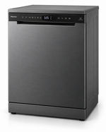 Load image into Gallery viewer, Hisense HS622E90G 13 Place Settings Freestanding Dishwasher – 8 Wash Programs, Digital Display, Half Load, Child Lock, Titanium Grey - Teq Souq