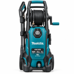 Load image into Gallery viewer, Makita HW1300 1800W High Pressure Washer – 130 Bar, 450L/H Max Flow, 10m Hose, Built-in Reel, Self-Priming, Blue/Black - Teq Souq