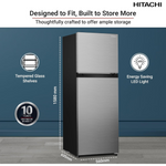 Load image into Gallery viewer, Hitachi 240L Top Mount Double Door Refrigerator HRTN5255MFXAE