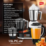 Load image into Gallery viewer, Impex 1000W 4in 1 Mixer Grinder BL1004
