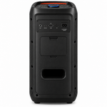 Load image into Gallery viewer, JVC XS-N4213PB Portable Bluetooth Party Speaker, Dual 6.5 Inch, 60W, 1200W PMPO, RGB LED Lights, Karaoke, Black