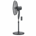 Load image into Gallery viewer, KHIND SF16J15R 16-Inch Pedestal Stand Fan with Remote Control, 3 Speeds, 50W, Dark Grey & Winter Grey