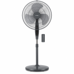 Load image into Gallery viewer, KHIND SF16J15R 16-Inch Pedestal Stand Fan with Remote Control, 3 Speeds, 50W, Dark Grey & Winter Grey
