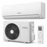 Load image into Gallery viewer, Krome KR-AR24MT3 2 Ton Split Air Conditioner – 24,000 BTU, Rotary Compressor, Turbo Cooling, R410A, White