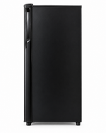 Load image into Gallery viewer, Krome KR-RF141GG 141L Gross Single Door Refrigerator – 90L Net, Direct Cool, Floral Glass Door, Compact Design, Black