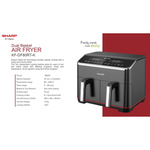 Load image into Gallery viewer, Sharp 8L Air Fryer KF-DF80RT-K3