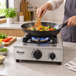 Load image into Gallery viewer, Rinnai RTL35KS Heavy Duty Single Burner Gas Stove – 6.7kW, Cast Iron Burner, Stainless Steel, Silver