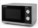 Load image into Gallery viewer, Sharp R20MT(S) 20L Digital Solo Microwave Oven – 800W, 11 Power Levels, 6 Auto Cook Menus, Mirror Finish, Silver