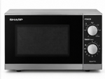 Load image into Gallery viewer, Sharp R20MT(S) 20L Digital Solo Microwave Oven – 800W, 11 Power Levels, 6 Auto Cook Menus, Mirror Finish, Silver