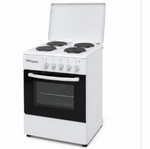 Load image into Gallery viewer, Super General SGC5041BS 50x50cm Freestanding Electric Cooking Range, 4 Hot Plates, Electric Oven & Grill, White
