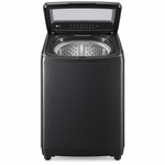 Load image into Gallery viewer, LG 7kg Fully Automatic Top Load Washing Machine with Smart Inverter Motor, TurboDrum & Soft Closing Glass Lid – Middle Black | T65S1TDDT2P - Teq Souq