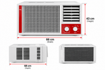 Load image into Gallery viewer, TCL 1.5 Ton Window Air Conditioner, 18000 BTU, Rotary Compressor, T3 Tropical Cooling, R410A Refrigerant & Golden Fin – White/Red | TAC-18CWA-LTA - Teq Souq