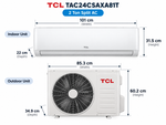 Load image into Gallery viewer, TCL 2 Ton Elite Series Split Air Conditioner, 24000 BTU, Rotary Compressor, T3 Tropical Cooling, Gold Fin & 4-Way Airflow – White | TAC-24CSA/XA81T - Teq Souq