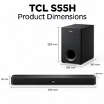 Load image into Gallery viewer, TCL S55H 220W 2.1 Channel Soundbar with Wireless Subwoofer, Dolby Atmos & Bluetooth