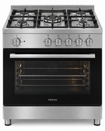 Load image into Gallery viewer, TERIM 90x60cm 5 Burner Gas Cooking Range with 106L Electric Oven, Turbo Fan & Digital Timer – Stainless Steel | TERGE96ST - Teq Souq