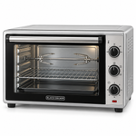Load image into Gallery viewer, BLACK+DECKER 62L 2000W Electric Oven with Convection, Rotisserie & Double Glass Door – Silver | TRO62RDG-B5 - Teq Souq