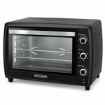 Load image into Gallery viewer, BLACK+DECKER 66L 2200W Electric Toaster Oven with Double Glass, Convection & Rotisserie – Black | TRO70RDG-B5 - Teq Souq