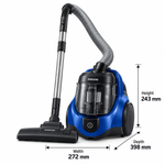 Load image into Gallery viewer, Samsung 1800W Bagless Canister Vacuum Cleaner, 2L, Cyclone Force Anti-Tangle, Vitality Blue – VC18M2120SB - Teq Souq