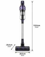 Load image into Gallery viewer, Samsung Jet 60 Complete Cordless Stick Vacuum Cleaner, 150W Suction, 0.8L, Digital Inverter, Violet – VS15A6031R4 - Teq Souq