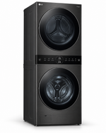 Load image into Gallery viewer, LG WashTower 19kg Washer / 16kg Dryer, AI DD, TurboWash 360, Steam+, Dual Inverter Heat Pump, Black Steel – W1S1CVK2EHM - Teq Souq