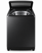 Load image into Gallery viewer, Samsung 13kg Fully Automatic Top Load Washing Machine, Ecobubble, Digital Inverter, Super Speed, Black – WA13CG5745BVSG - Teq Souq