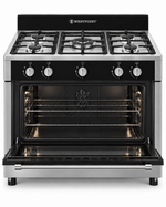 Load image into Gallery viewer, Westpoint 90x60cm 5-Burner Freestanding Gas Cooker with Oven, Full Safety, Stainless Steel – WCLR-9650G0CIID - Teq Souq