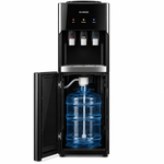 Load image into Gallery viewer, KHIND 7L Bottom Load Water Dispenser, 3 Taps, Hot, Normal & Cold Water, Child Lock, Black & Silver – WD-3BP - Teq Souq