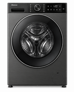 Load image into Gallery viewer, Hisense 3S Series 10.5kg Wash / 6kg Dry Front Load Washer Dryer, 1400 RPM, Inverter Motor, Titanium Grey – WD3S1043BT - Teq Souq