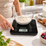 Load image into Gallery viewer, Kenwood Digital Kitchen Scale, 8kg Capacity, Tempered Glass, LCD Display, Touch Control, Black – WEP50.000BK - Teq Souq