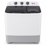 Load image into Gallery viewer, AKAI 5kg Twin Tub Semi-Automatic Washing Machine, Top Load, Spin Dryer, White – WMMA-XTT51W - Teq Souq